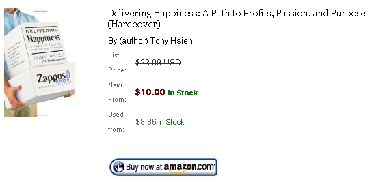 tony hsieh, delivering happiness review