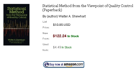walter shewhart, statistical method, quality control