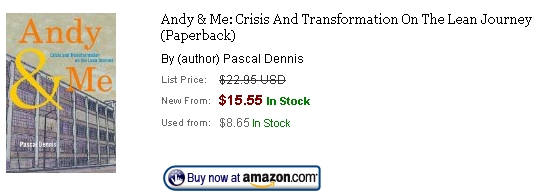 pascal dennis andy and me book on lean