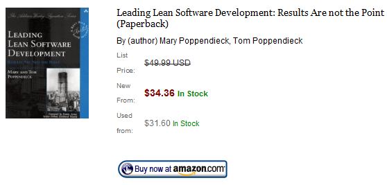 leading lean software development book poppendieck