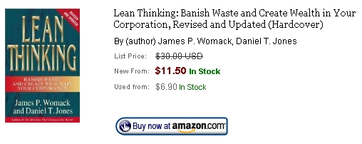 lean thinking book, womack jones