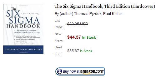 handbook on lean six sigma