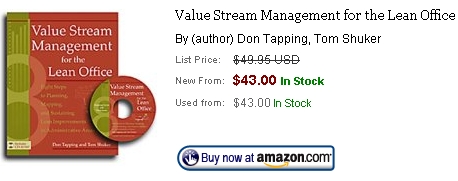 value stream management for the office book