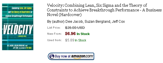 lean and six sigma creating velocity book