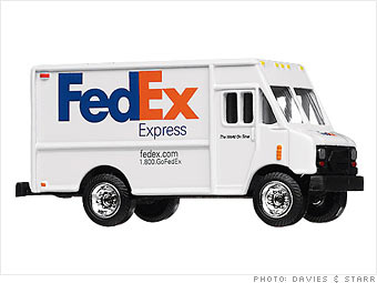 fedex truck, tracker, supply chain
