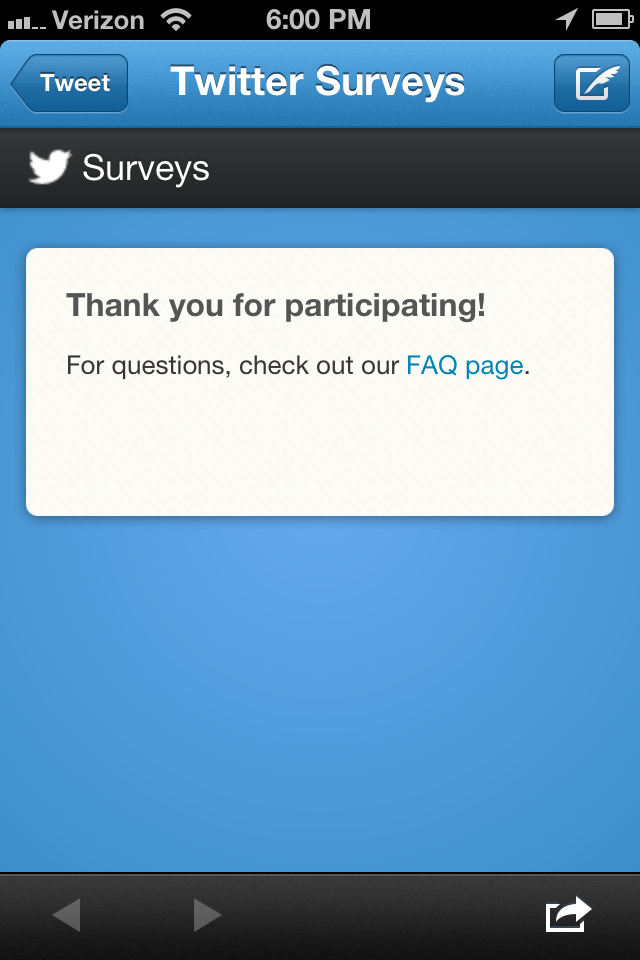 online survey tools, twitter promoted tweet