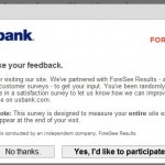 Website Usability Survey Questions from US Bank