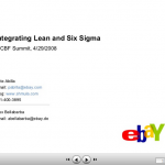 Lean and Six Sigma in eCommerce - A Presentation and Case Study