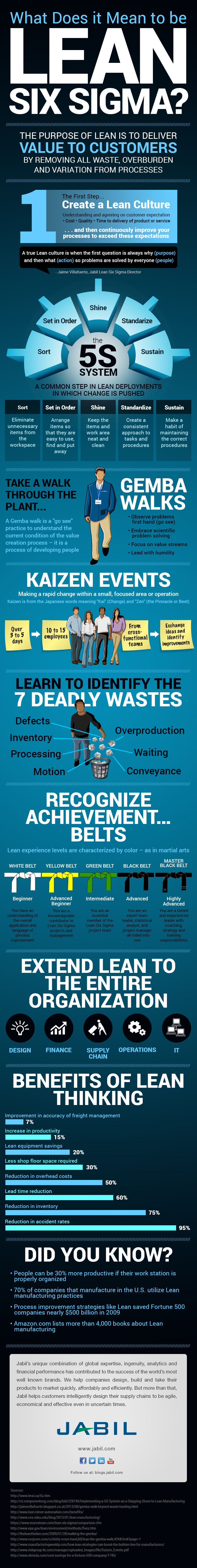 infographic explaining the definition of lean six sigma